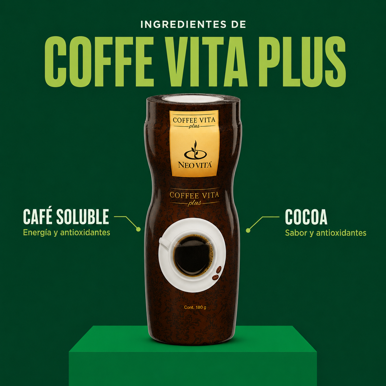 COFFEE VITA PLUS | Café Funcional con Cromo y Cocoa