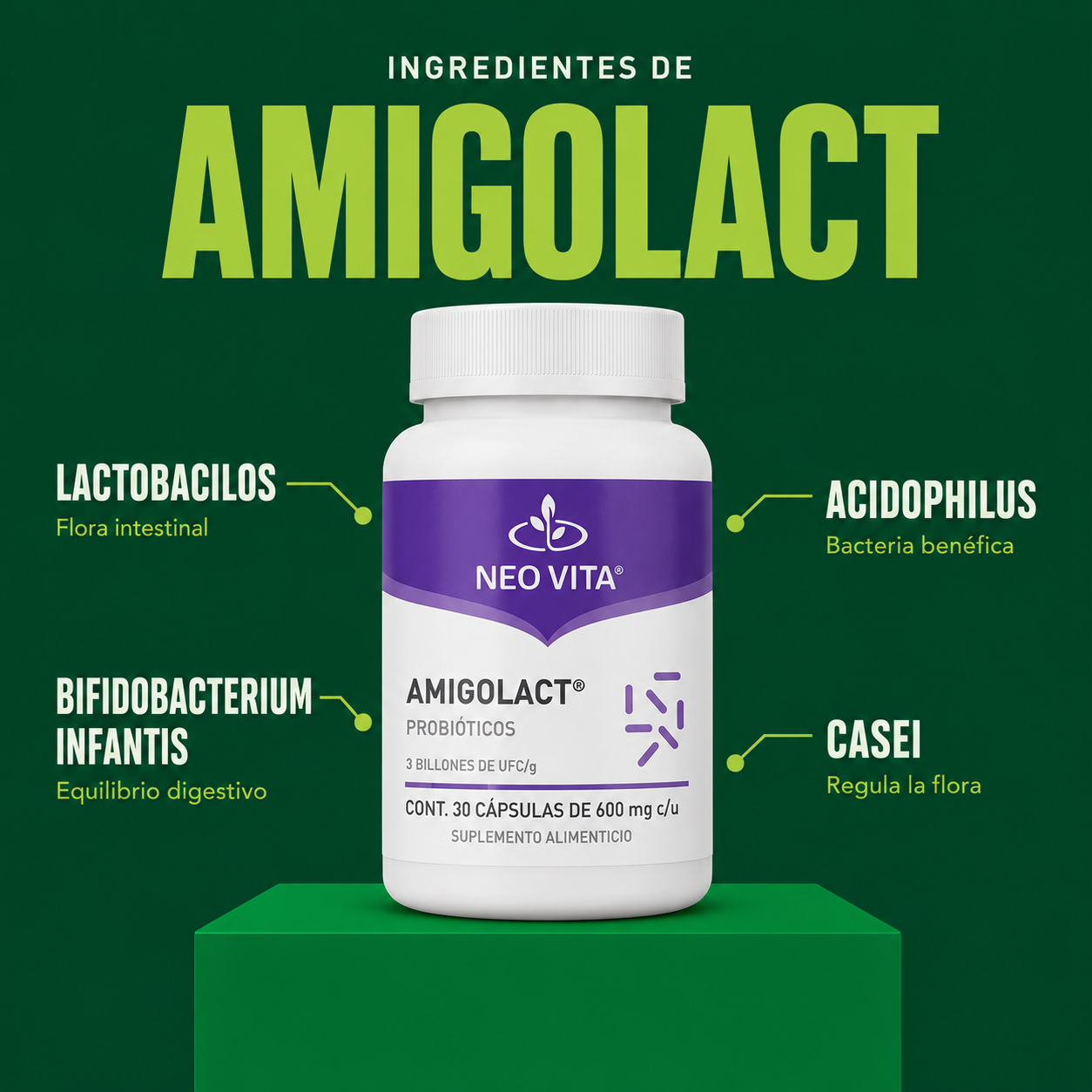 AMIGOLACT | Probióticos para la Flora Intestinal