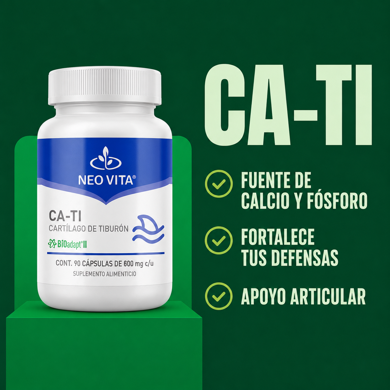 CA-TI | Cartílago de Tiburón para Articulaciones y Defensas