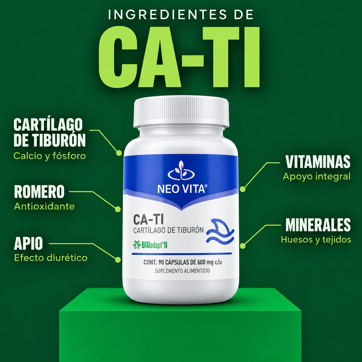 CA-TI | Cartílago de Tiburón para Articulaciones y Defensas