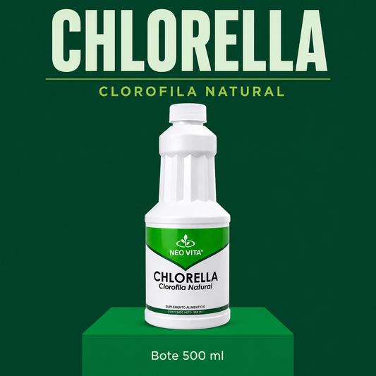 CHLORELLA | Concentrado de Clorofila Detox con Menta y Hierbabuena