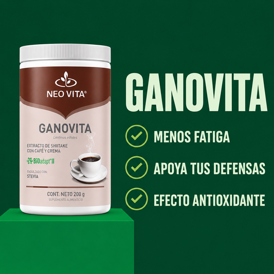 GANOVITA | Shiitake Adaptógeno para Defensas y Vitalidad
