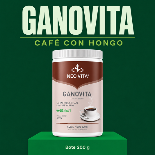 GANOVITA | Shiitake Adaptógeno para Defensas y Vitalidad
