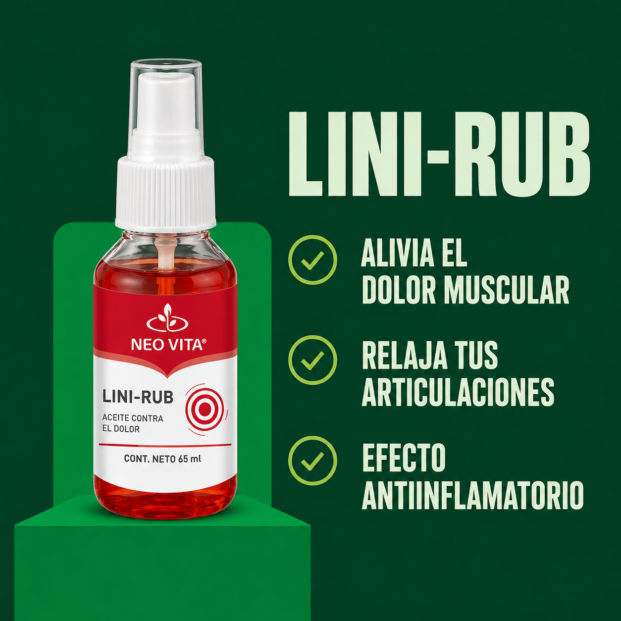 LINI-RUB | Alivio Muscular con Mentol y Cayenne