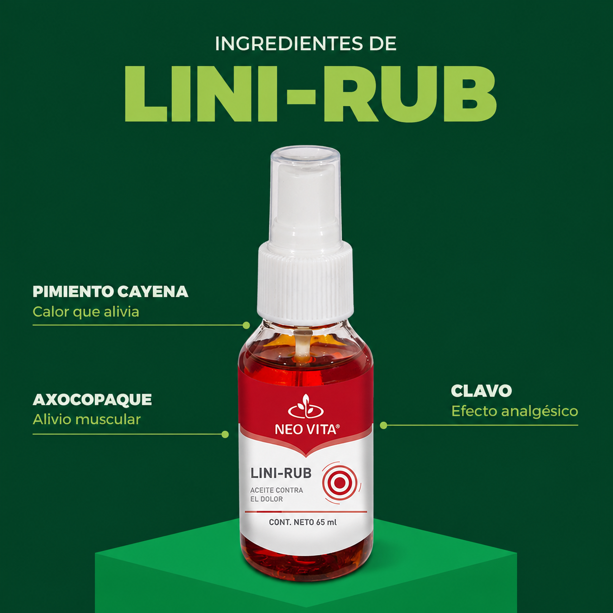 LINI-RUB | Alivio Muscular con Mentol y Cayenne