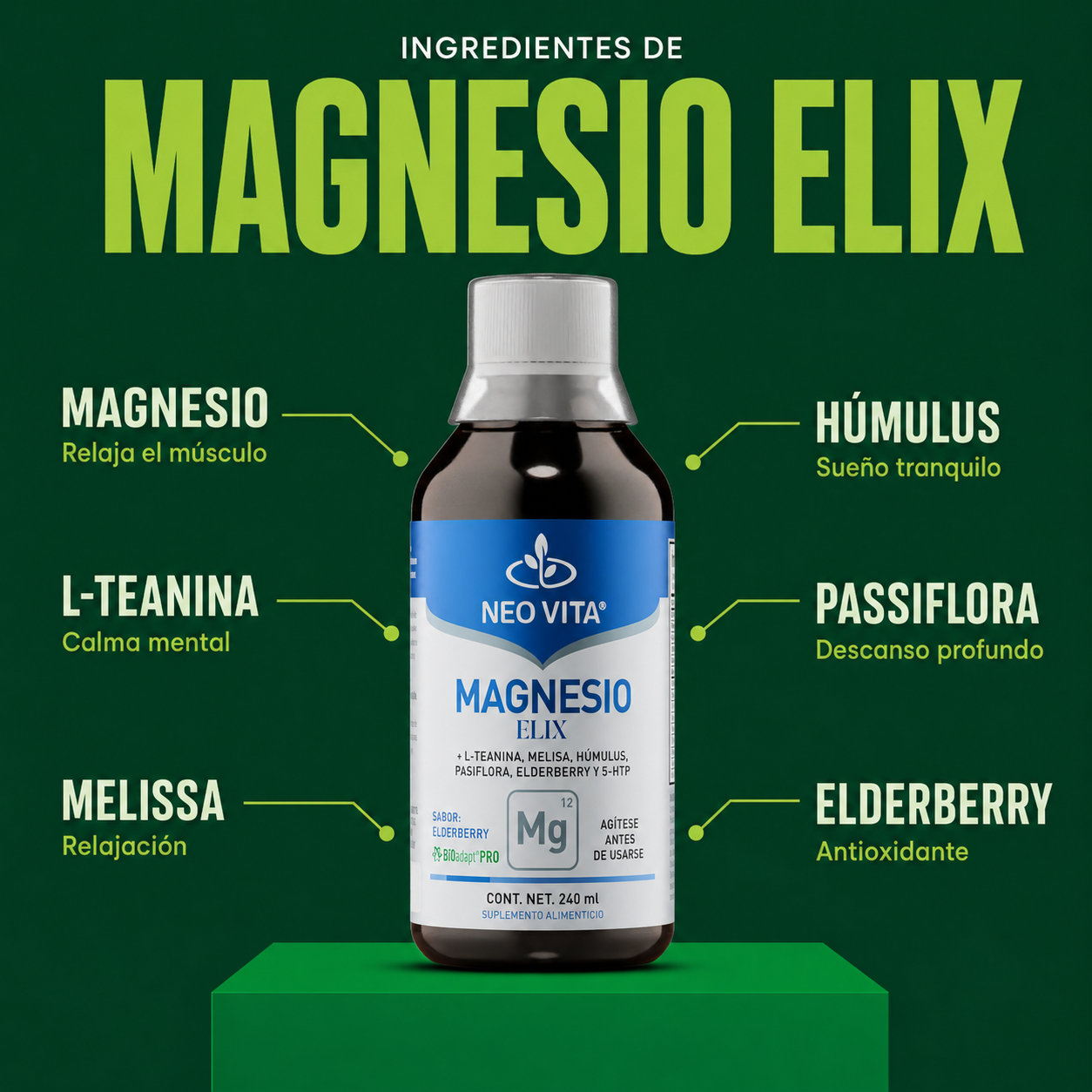 MAGNESIO ELIX | Relajación, Descanso y Sistema Nervioso