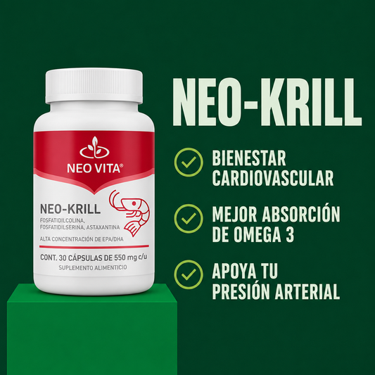 NEO-KRILL | Omega 3 con Astaxantina para el Corazón