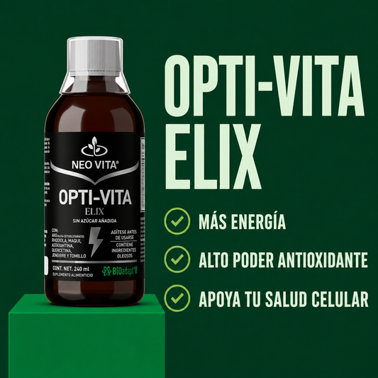 OPTI-VITA ELIX | Multinutriente Líquido de Energía y Vitalidad