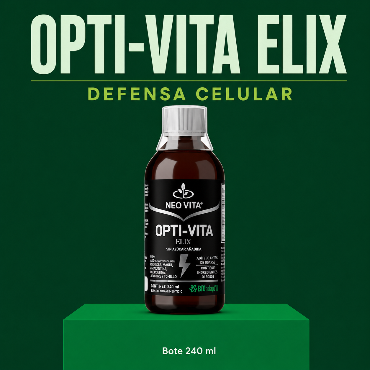 OPTI-VITA ELIX | Multinutriente Líquido de Energía y Vitalidad