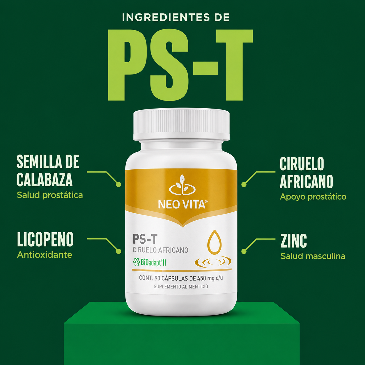 PS-T | Apoyo a la Salud Prostática y Urinaria