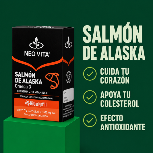 SALMÓN DE ALASKA | Omega 3 con CoQ-10 y Vitamina E
