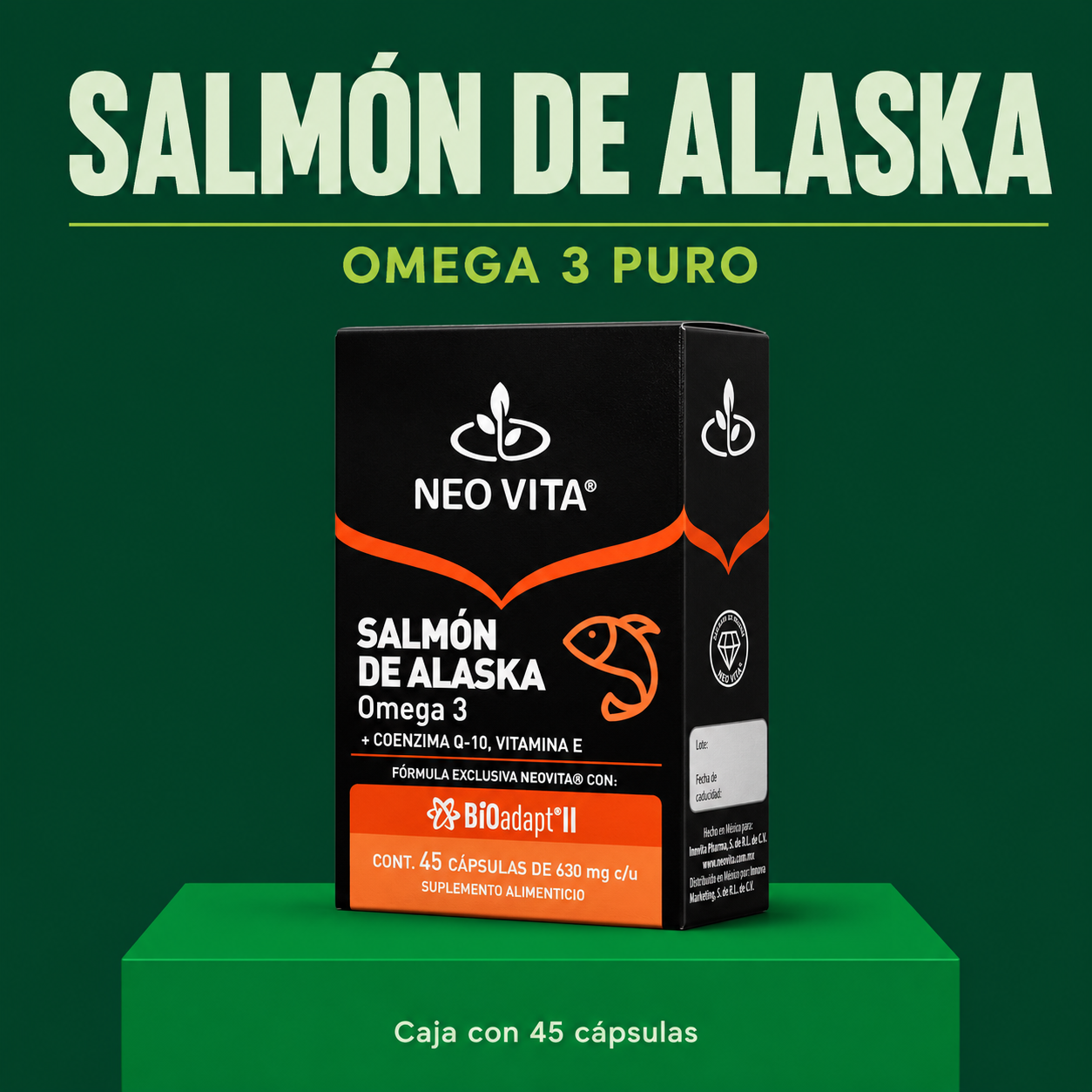 SALMÓN DE ALASKA | Omega 3 con CoQ-10 y Vitamina E