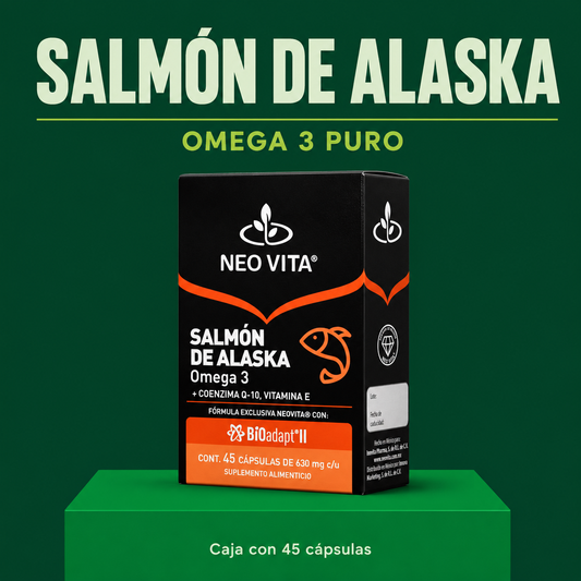SALMÓN DE ALASKA | Omega 3 con CoQ-10 y Vitamina E