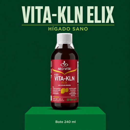VITA-KLN ELIX | Salud Hepática y Detox con Cardo Mariano, Alcachofa y Colina